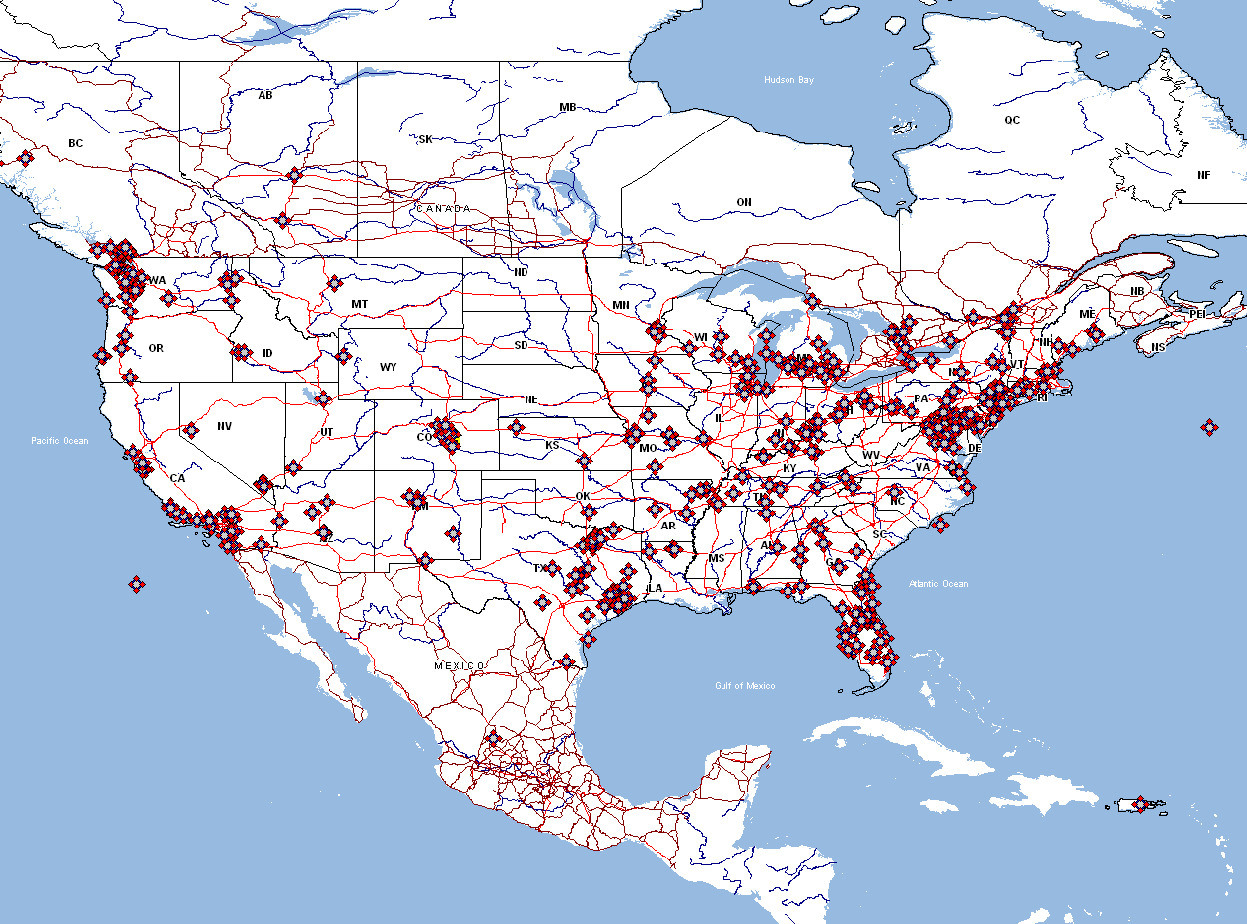 Telpac Map